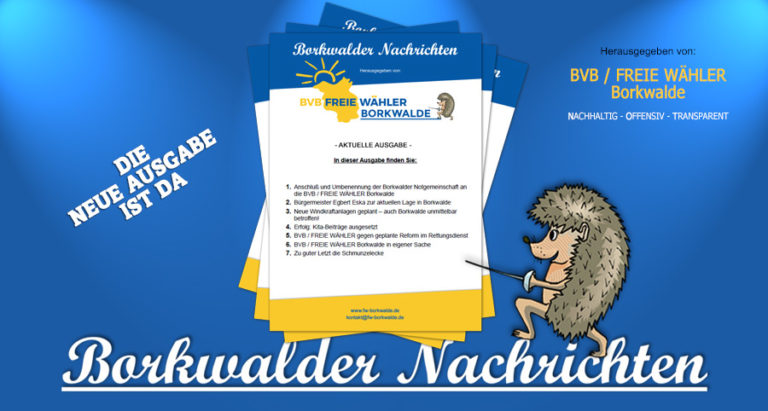 Borkwalder Nachrichten Freie Wähler Borkwalde